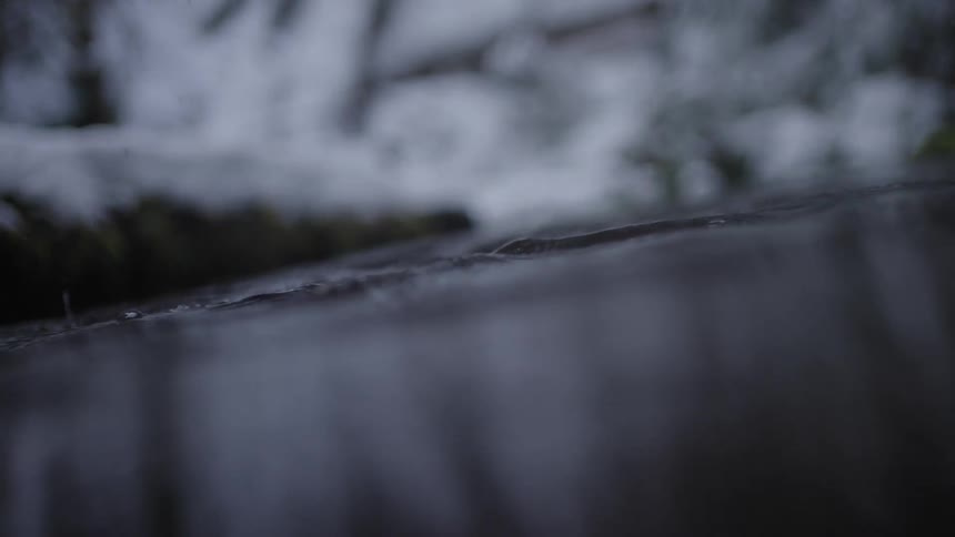 A clip of a river during winter