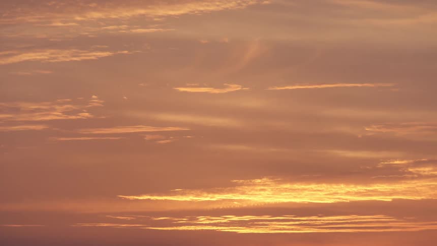 A view of a cloudy sky during sunset