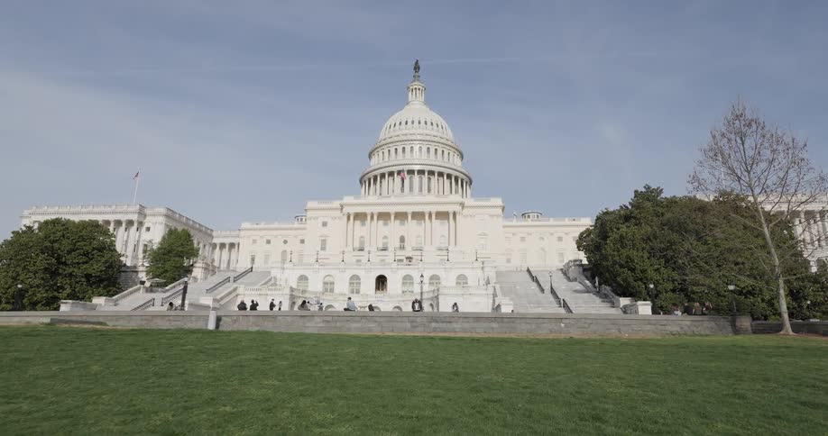 The capitol building has a large dome