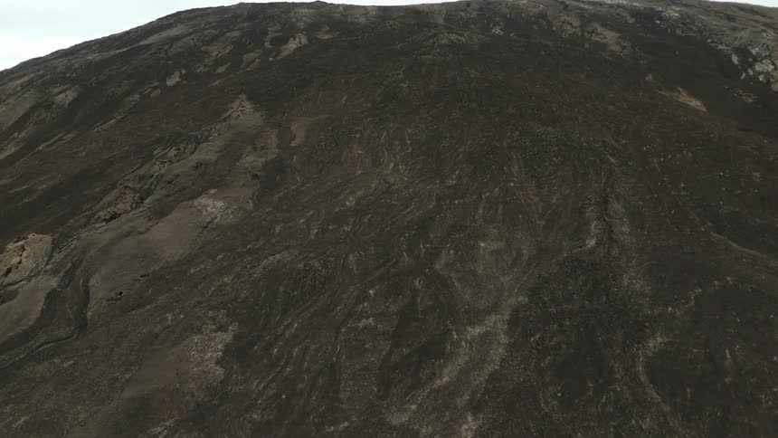Aerial panorama of Peak of the Furnace volcano