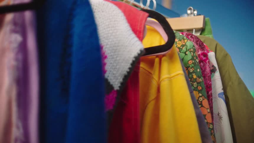Clothes are hanging outside