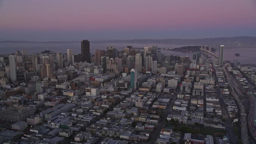 A city core right on the coast