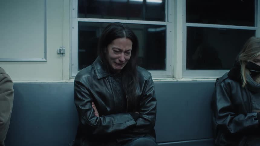 A clip of a lady crying