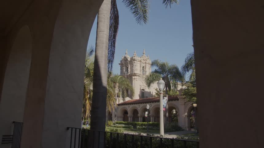A clip of a building in a tropical rural area