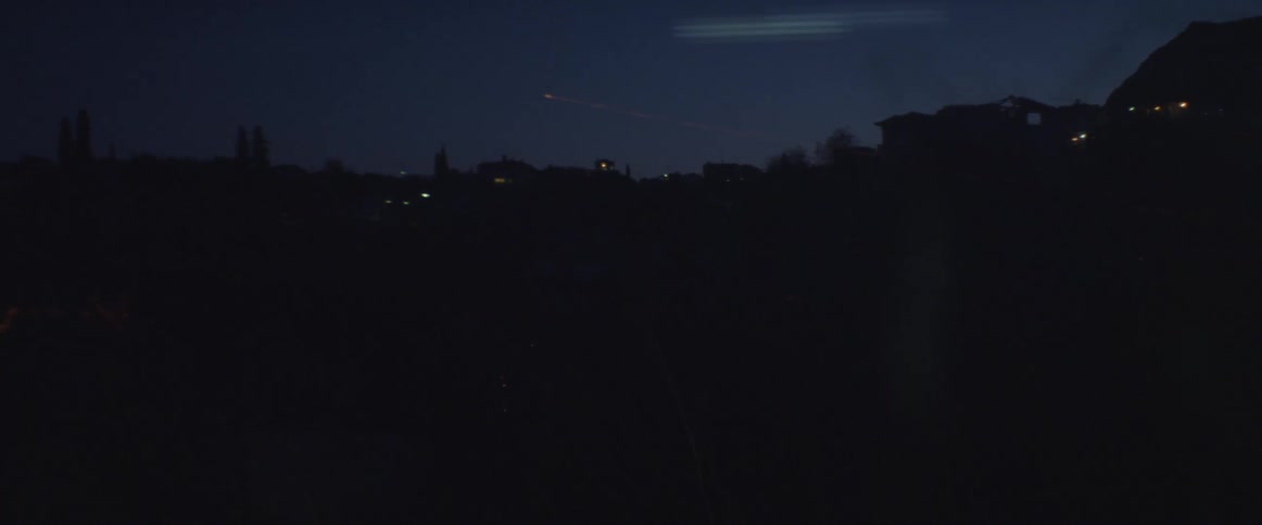 Fireworks shooting into a night sky
