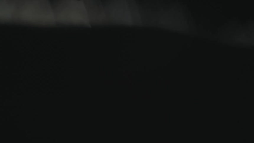 Abstract triangular shape with moving lights