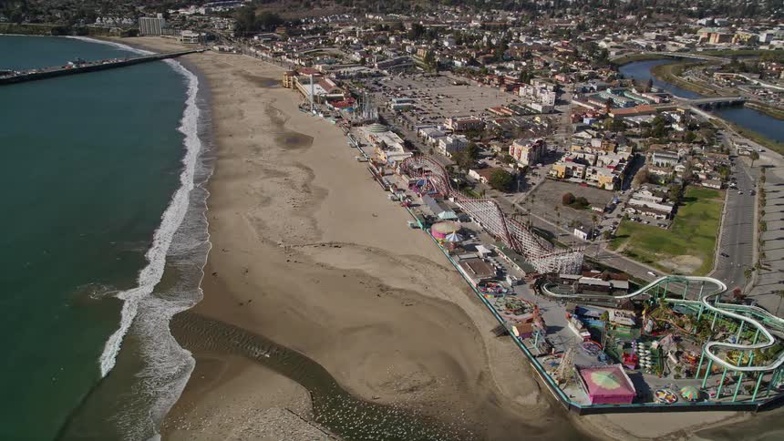 Amusement park on the beach