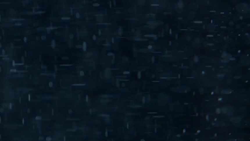 Particles floating in dark water