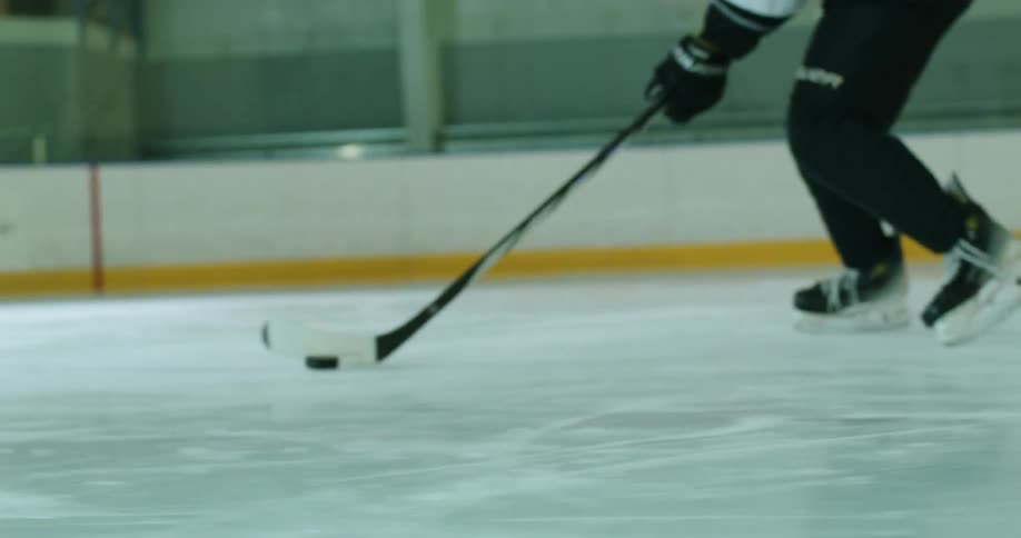 A clip of an hockey practice game