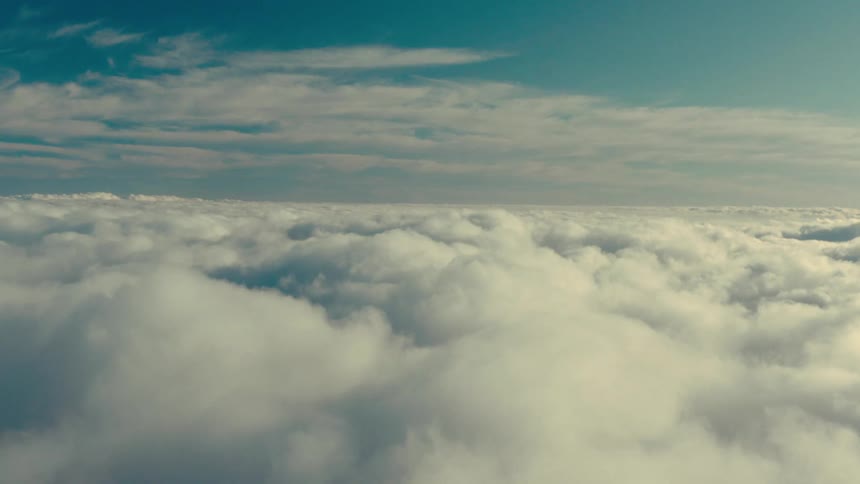 Aerial view of clouds from above