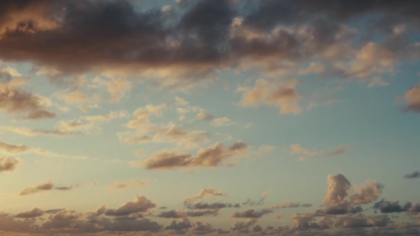 Clouds flow in the sky