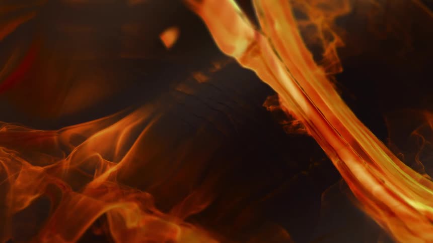 Dense reddish smoke in abstract motion