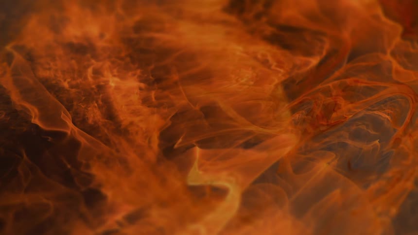 Waves of a dark yellow substance moving to the left