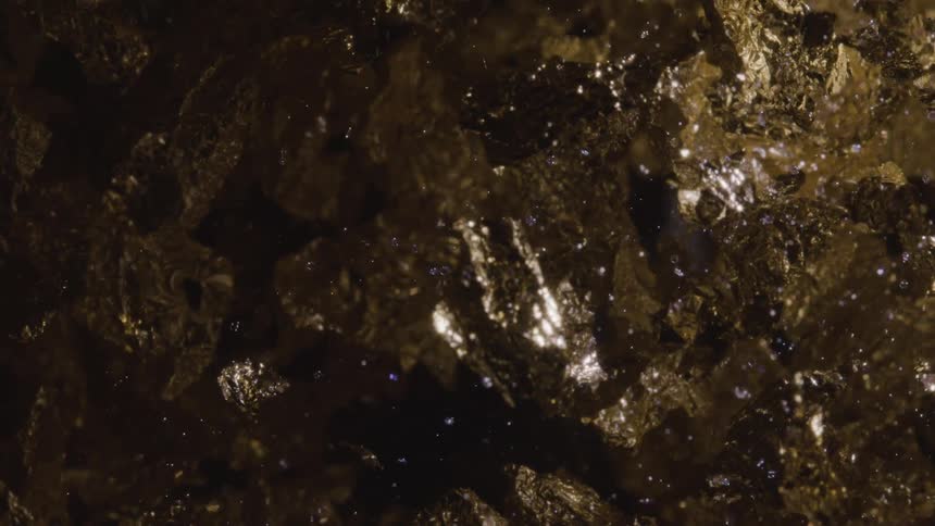 The light is reflecting on the metallic objects