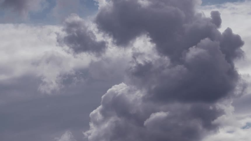 Aerial landscape of dense clouds