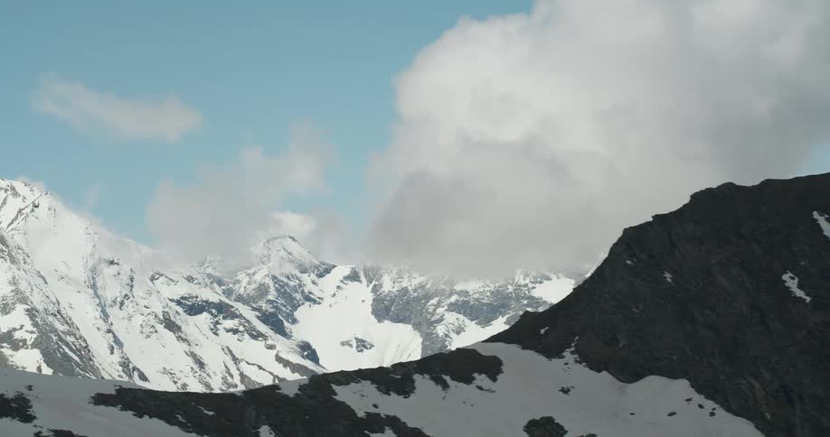 Snowy mountain ranges