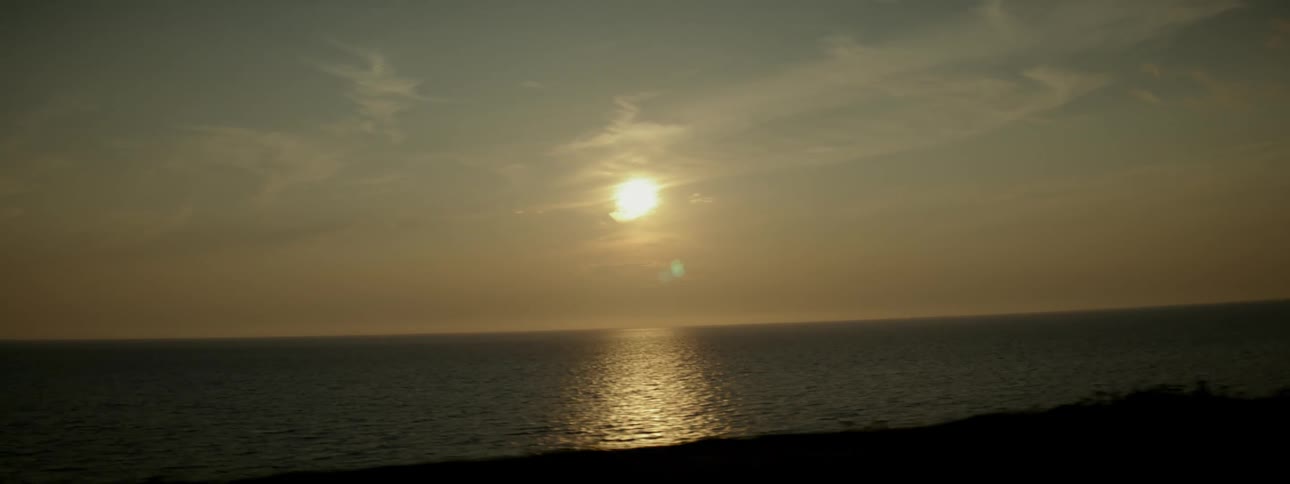 Stunning sunset over the ocean
