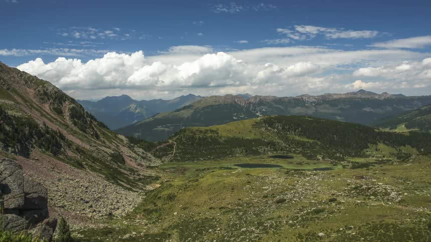 Green mountainous landscape