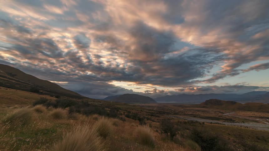 Mountain range against a dawn sky