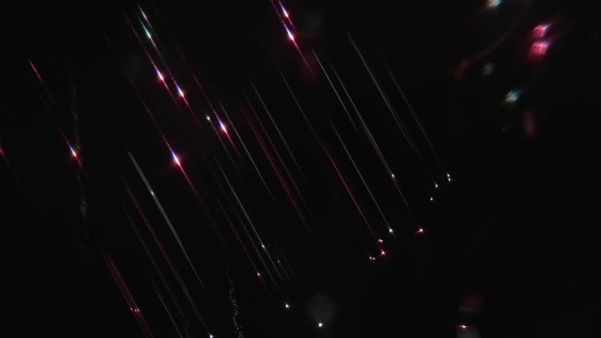 Fireworks going off in the night sky