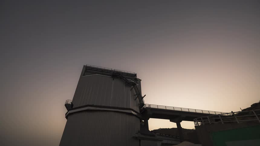 Observatory doors close as night turns to day