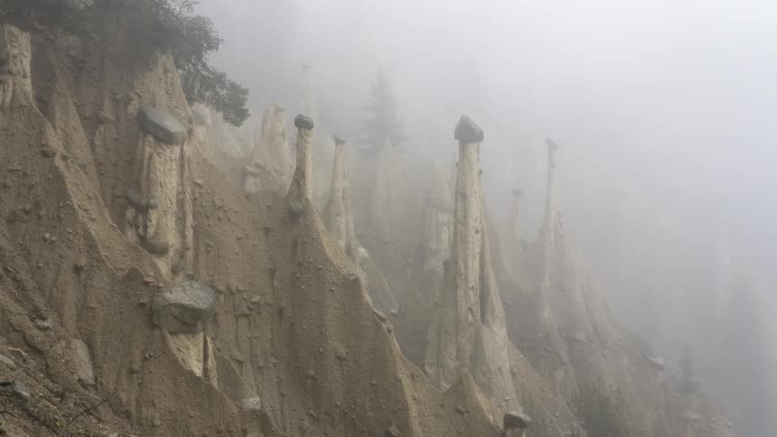Heavy fog covers the canyon