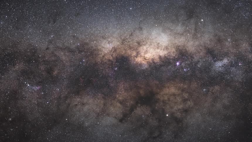 Vast galaxy with countless stars and cosmic dust clouds