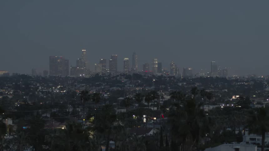 Large city at night