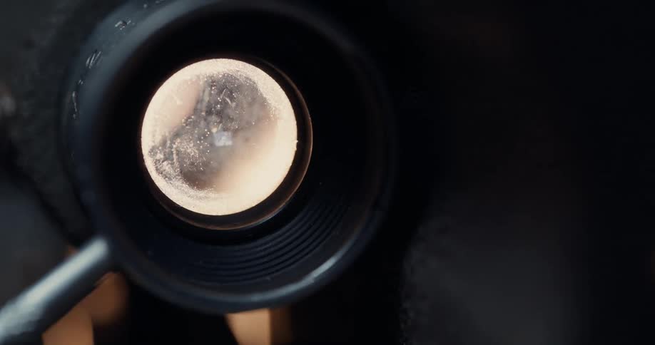 A camera is flashing lights from the lens