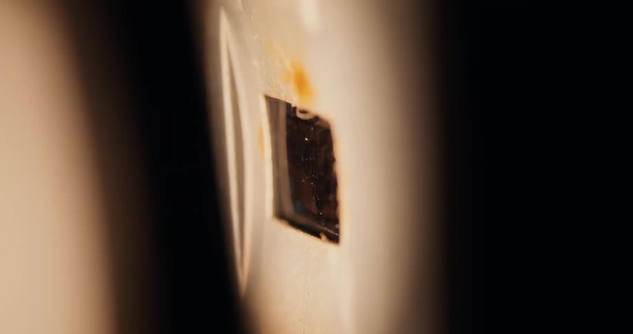 Static running through a hole in the drywall