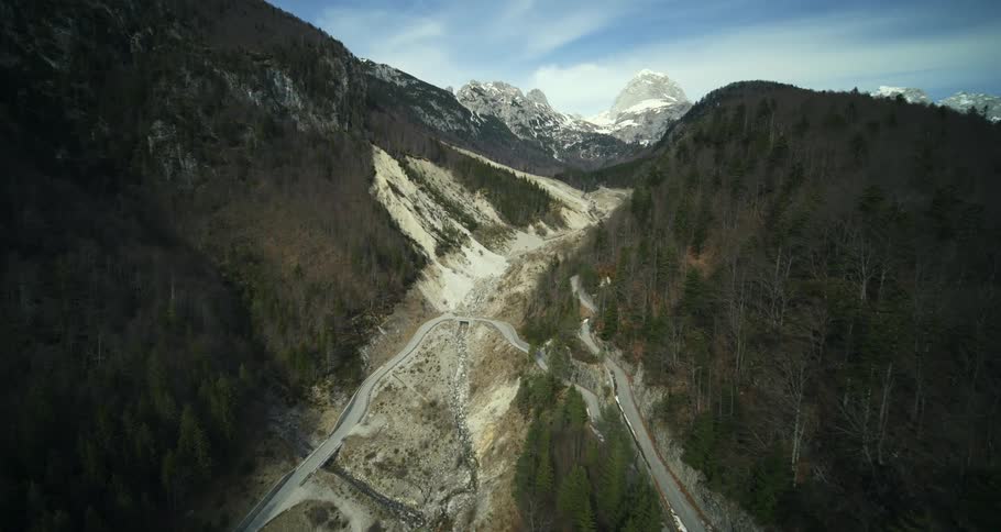 A valley covered in trees during spring season