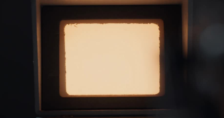 Luminous rectangle in the center of a dark background