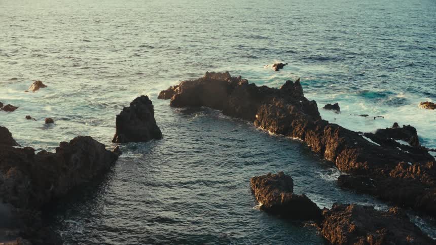 Rocks on the coast by the sea