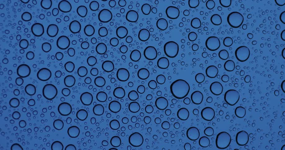 Glass with water droplets