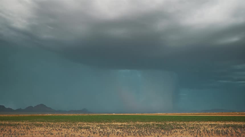Lightning strikes the ground during a large storm