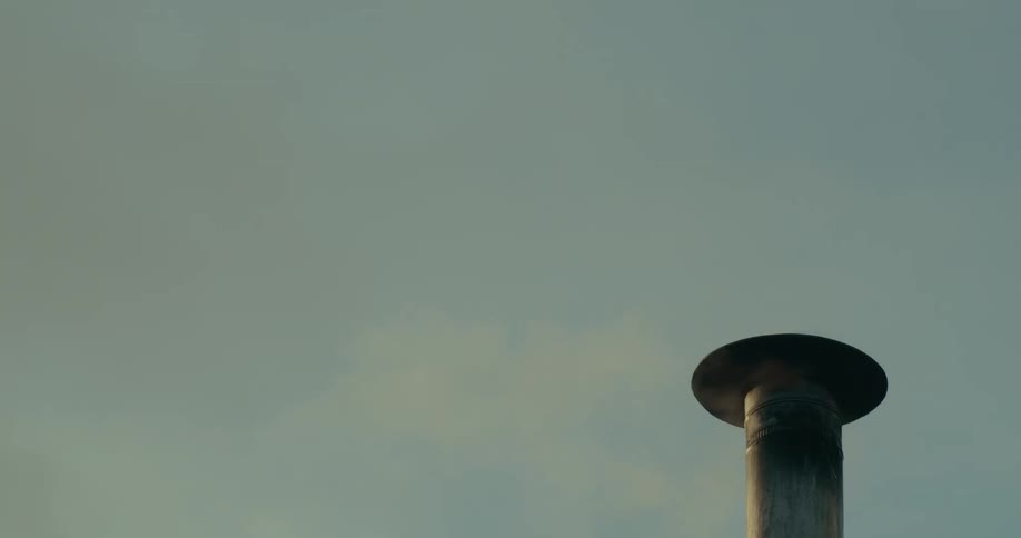 Chimney emitting smoke