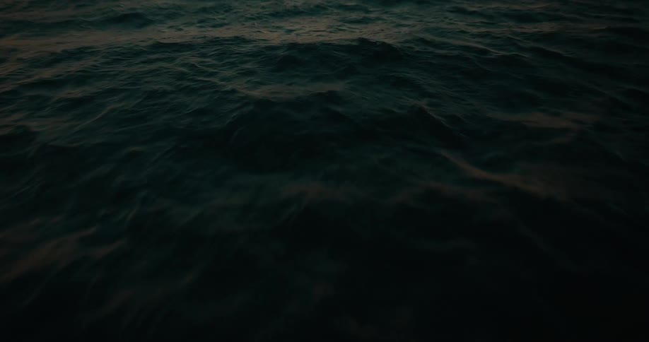 The ocean water is rough