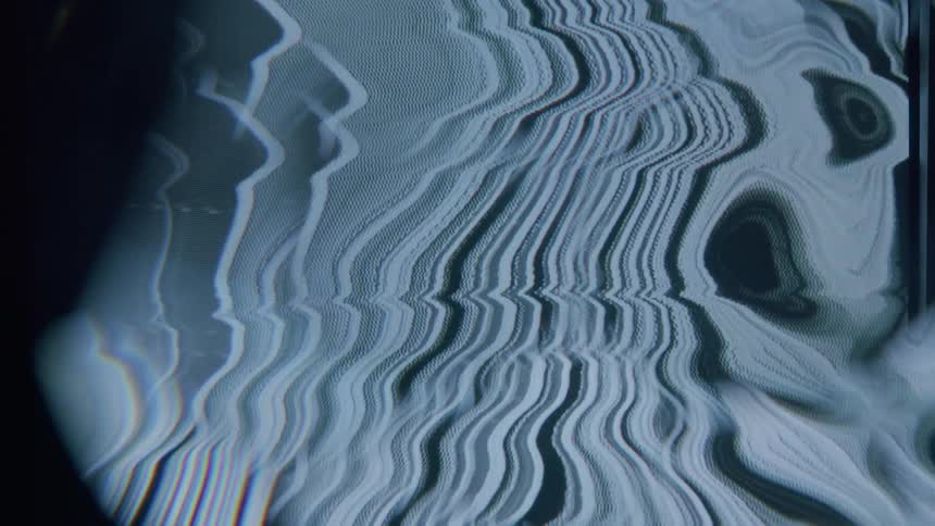 Abstract pattern of curved lines on a black background