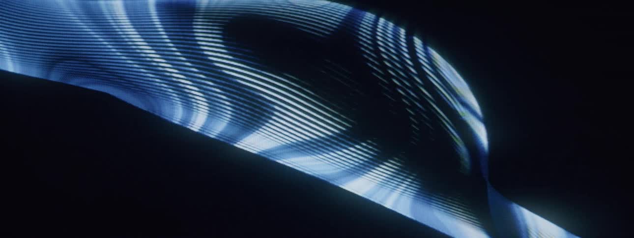 The blue lines move in waves