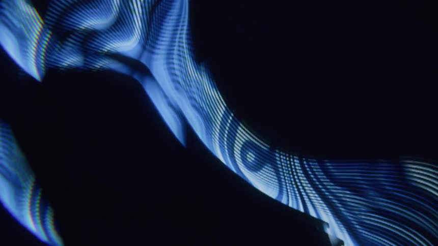 The lines flash on the screensaver
