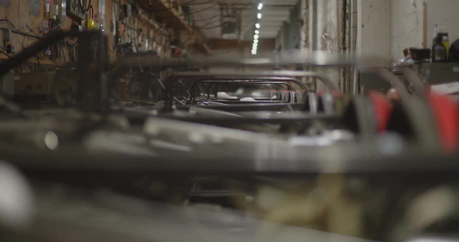 Conveyors in a moving factory