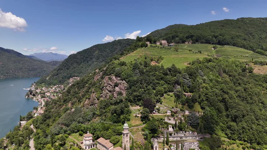 An old town built around the sides of a mountain