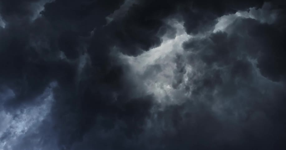 Dark storm clouds gathering in the sky