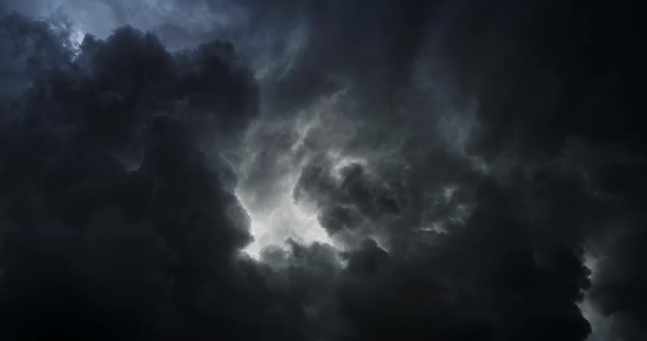 Cloudy sky with storm forming