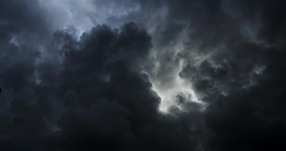 Dark stormy clouds in the sky