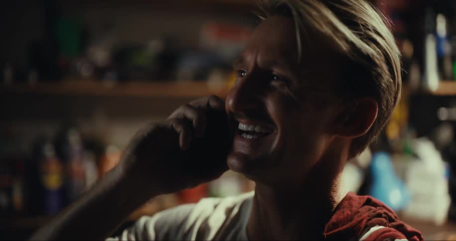 Portrait of a man talking on a smartphone