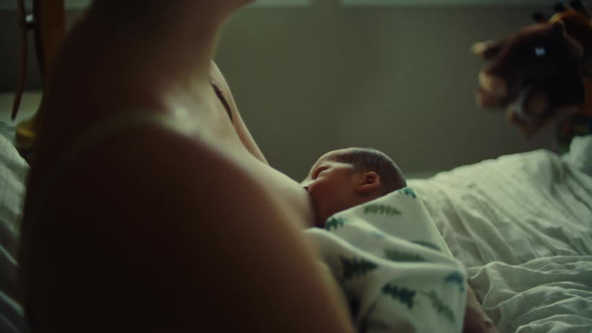 Mother breastfeeding her baby