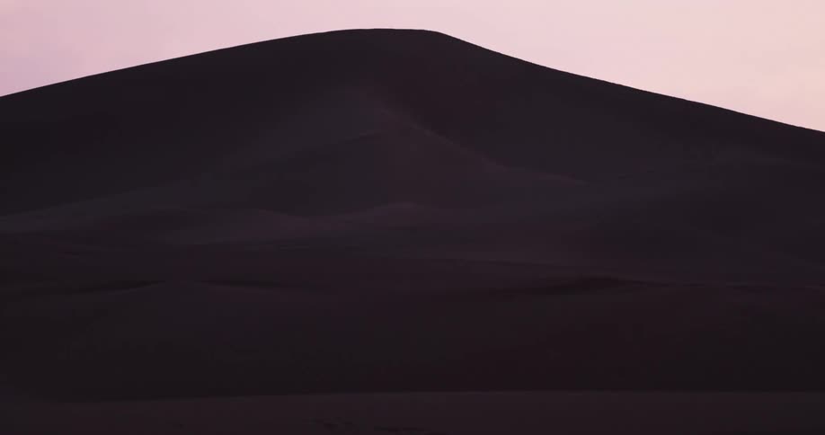 Landscape of dunes in the desert in a morning