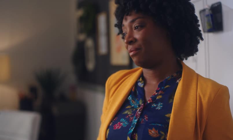 Portrait of a teacher in the classroom talking