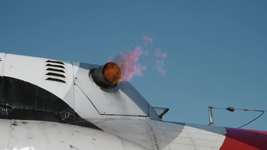 Fire coming out of a tube on an openair metal platform